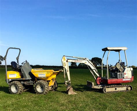 mini digger hire cornwall|saul plant.